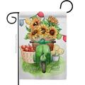 Patio Trasero 13 x 18.5 in. Sunflowers Fall Garden Flag with Harvest & Autumn Double-Sided  Vertical Flags PA3873029